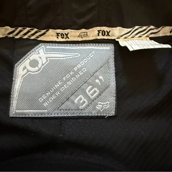 Fox racing MTB Baggy Bike Cycling Cargo Shorts black Mens 36 Padded Liner 26081 - Picture 3 of 7